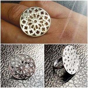 Mantra Sterling Silver Ring